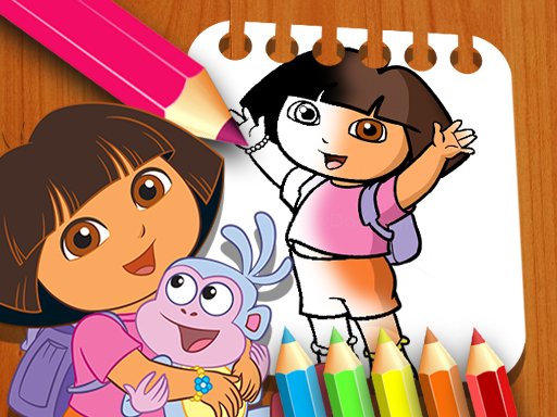 Dora the Explorer the Coloring Book - Play Free Game Online on ...
